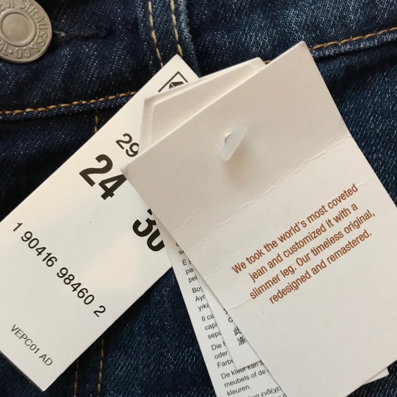 NWT LEVI’S 501 Skinny High Rise Button Fly jeans - Picture 5 of 8